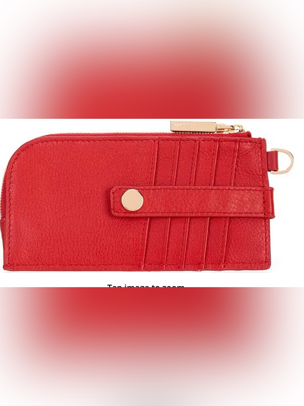 New Hammitt Chili Red Leather 210 East Wallet